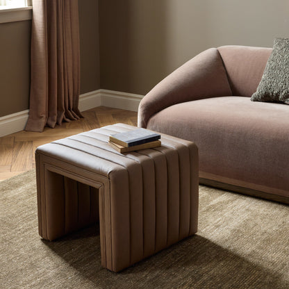 Augustine Ottoman Maestro Cigar Top‑Grain Leather