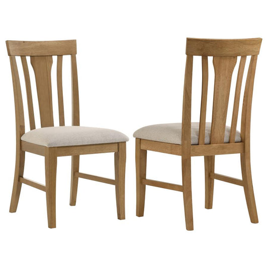 Hartville Dining Side Chairs (Set of 2) – Natural Light Brown Finish
