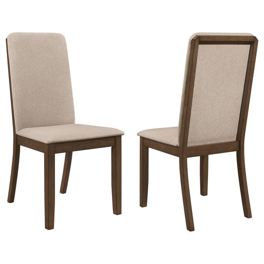 Wethersfield Solid Back Side Chairs Latte (Set Of 2)