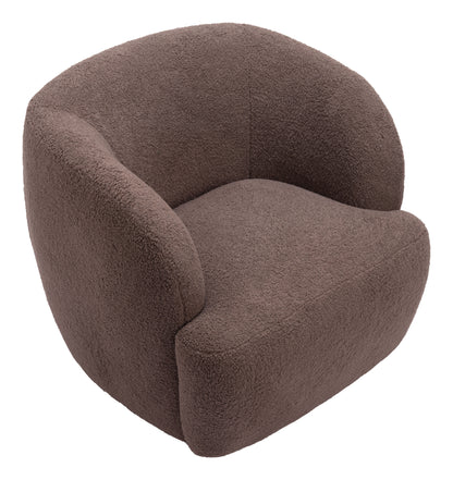 Govan Swivel Chair - Brown Stylish and Comfortable Swivel Chair for Modern Living Spaces or Offices