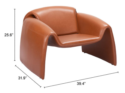 Horten Accent Chair - Brown Stylish and Cozy Accent Chair for Modern Living Rooms