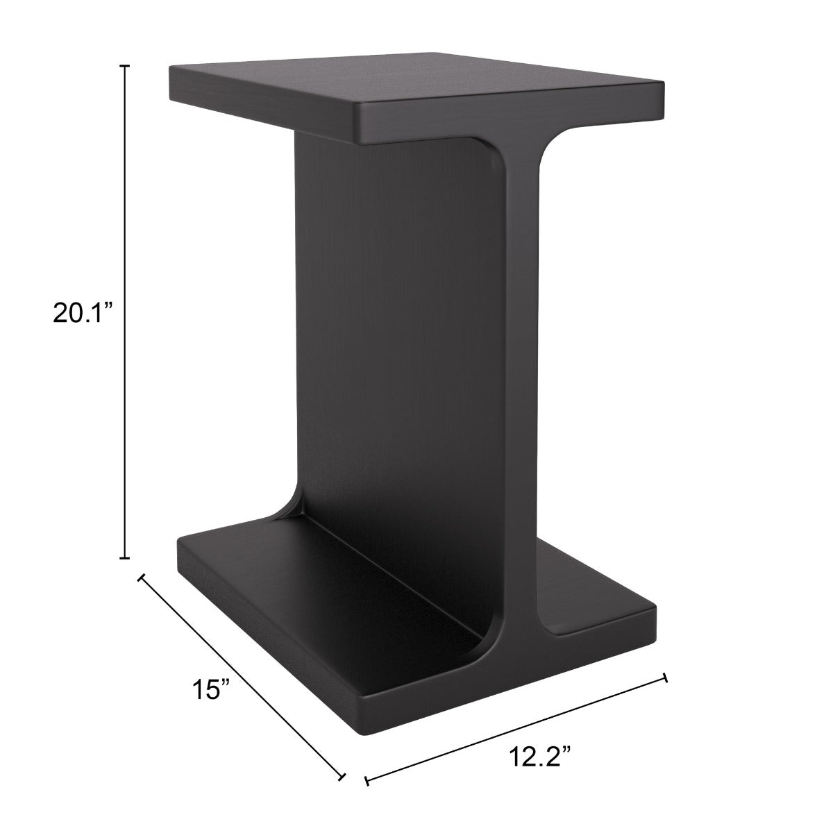 Bama Side Table Black – Sleek and Modern Black Wooden Accent for Your Living Room or Bedroom