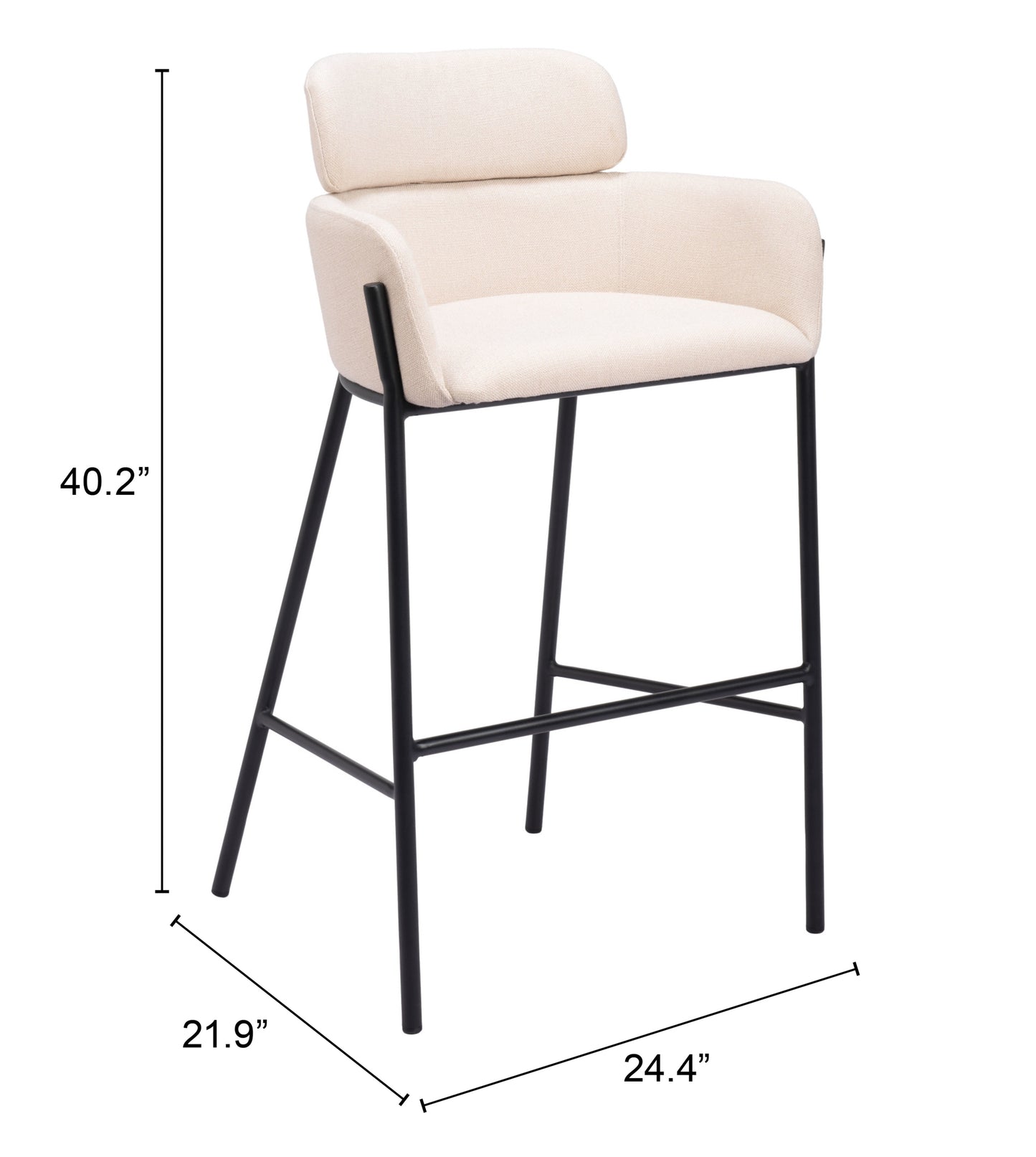 Bremor Barstool Beige