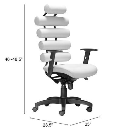 Unico Office Chair White - Sleek & Modern Office Chair with a Clean White Upholstery for a Professional and Stylish Workspace