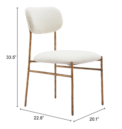 Sydhavnen Dining Chair Cream & Gold – Elegant Cream & Gold Dining Chair for Modern Dining Spaces
