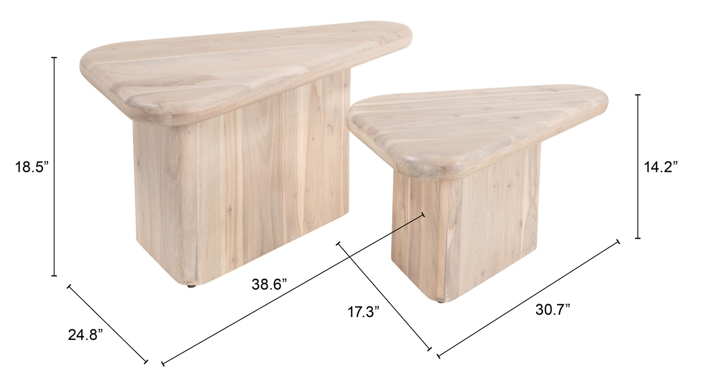 Navidic Coffee Table Set (2-Piece) Natural