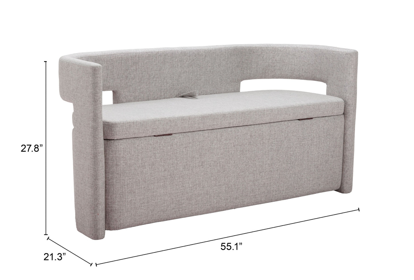 Papua Storage Bench Gray