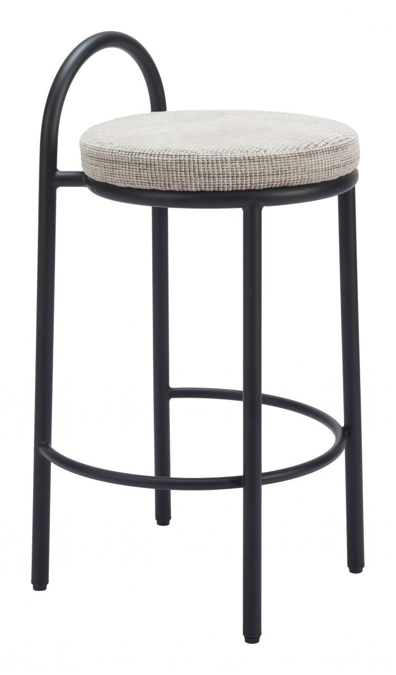 Sisal Beige Tweed Counter Stool Set of 2