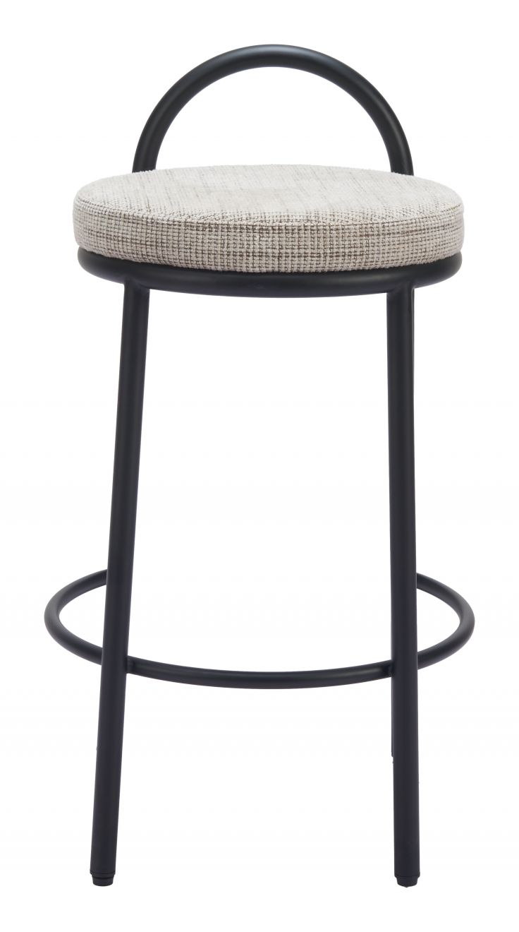 Sisal Beige Tweed Counter Stool Set of 2