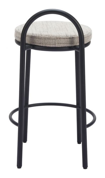 Sisal Beige Tweed Counter Stool Set of 2