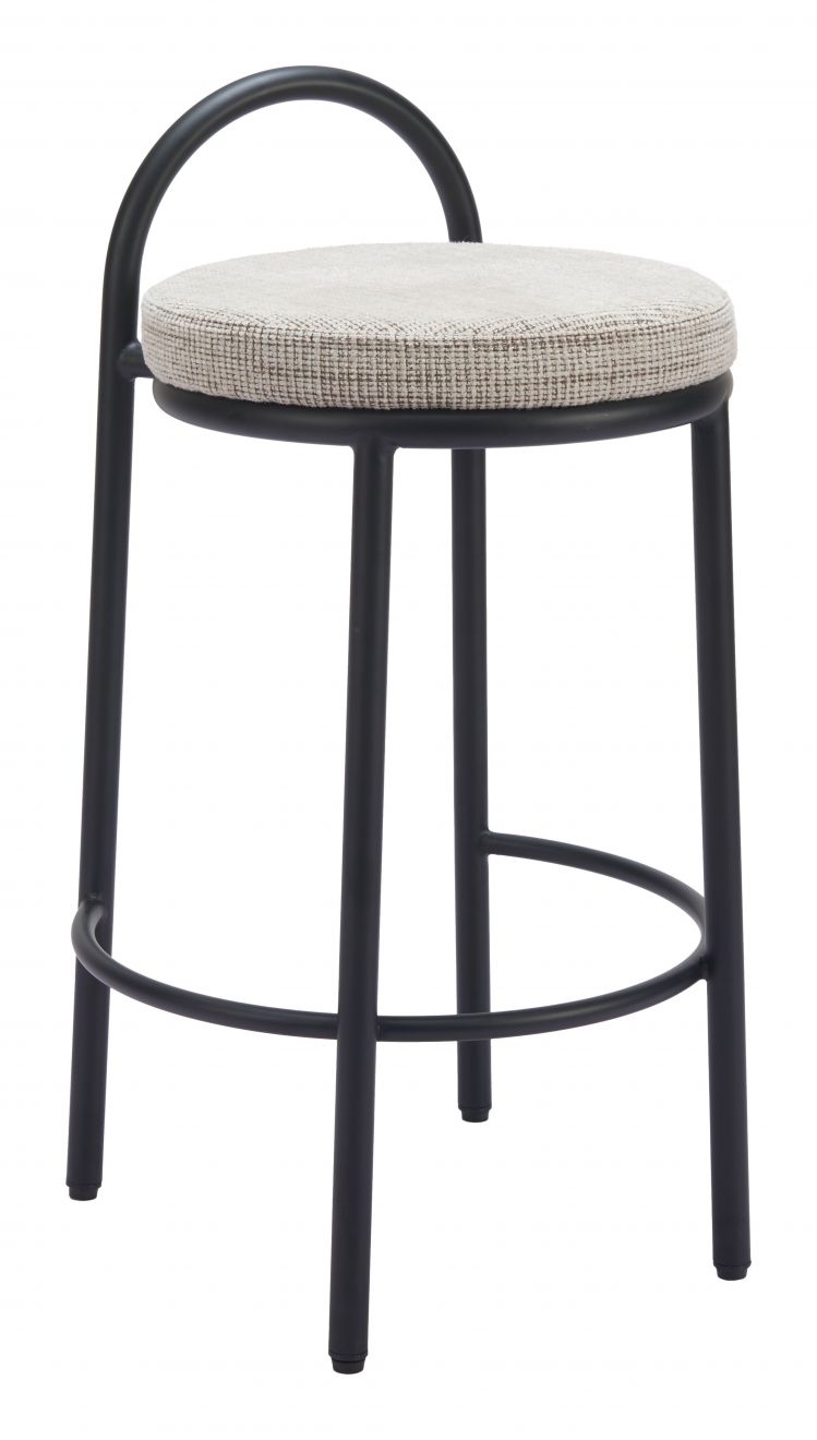 Sisal Beige Tweed Counter Stool Set of 2