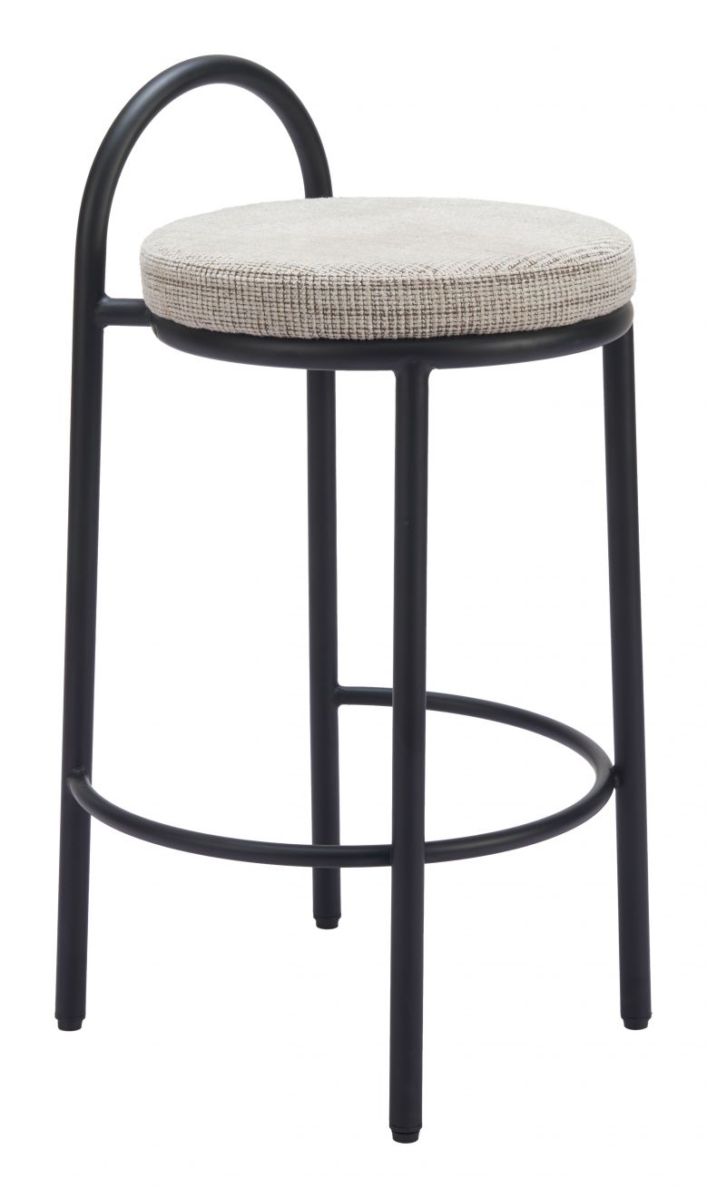 Sisal Beige Tweed Counter Stool Set of 2
