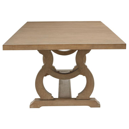 Brockway 7 Piece Barley Brown Extension Leaf Dining Set