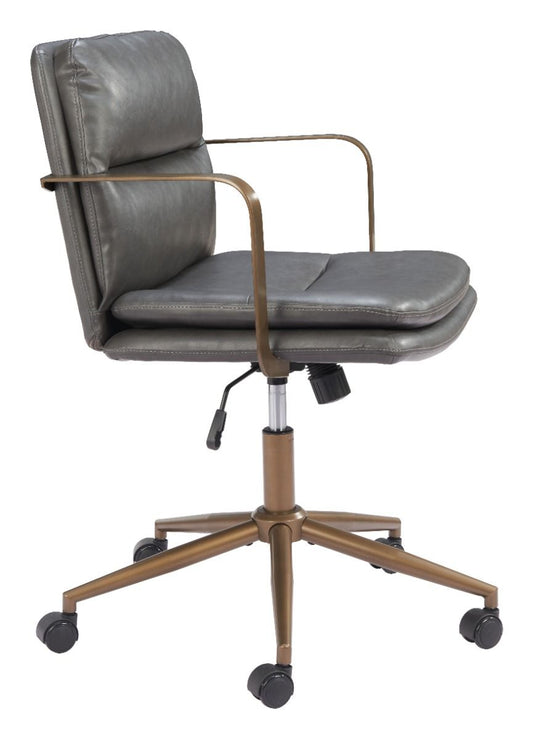 Birao Office Chair Gray - Modern & Comfortable Office Chair with a Sleek Gray Upholstery for a Professional Look