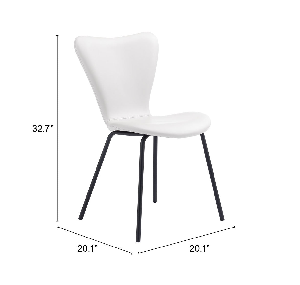 Torlo Dining Chair (Set of 2) White