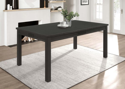 Marbrisa Rectangular Dining Table – Matte Black Finish for Sleek and Timeless Dining Style