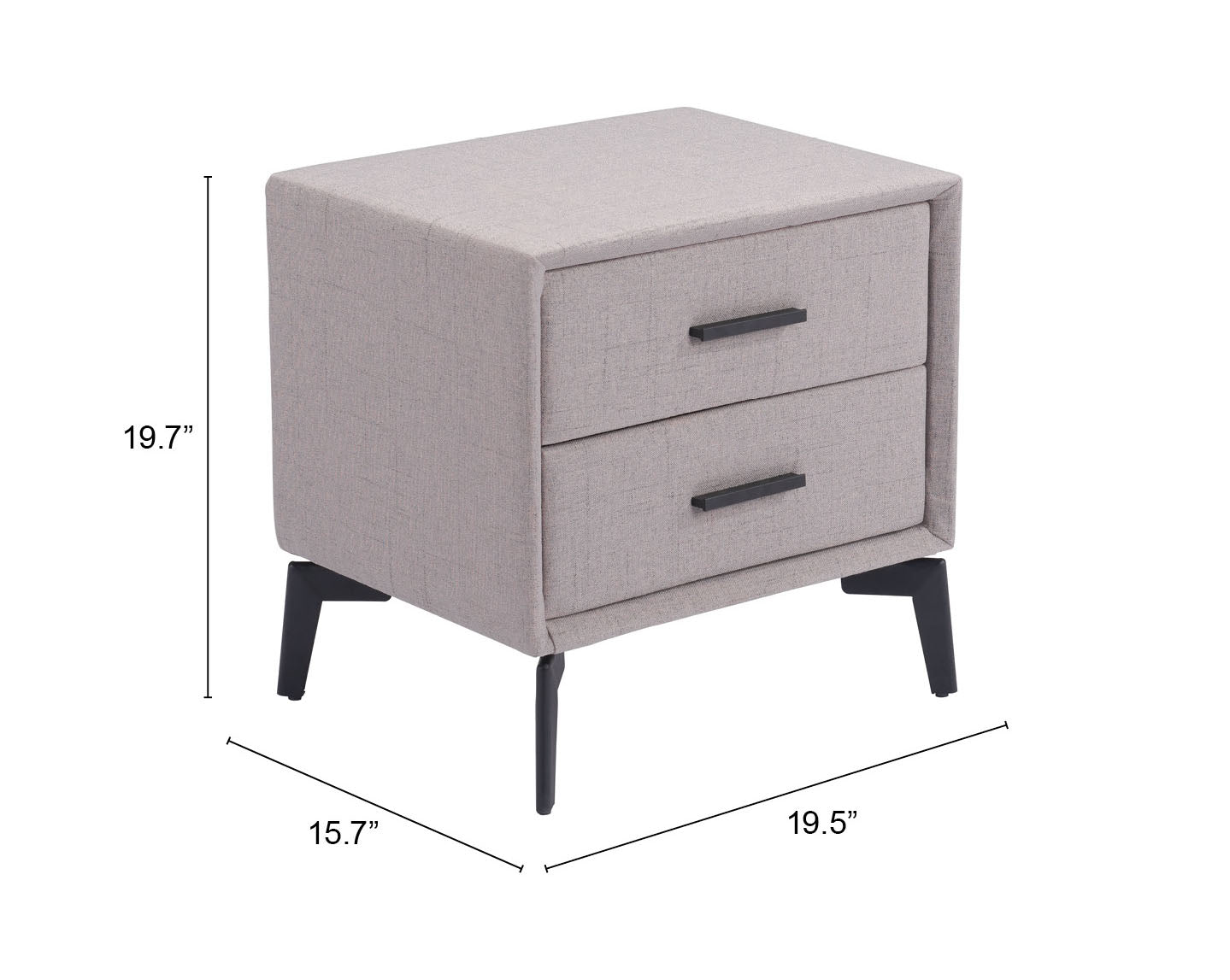 Halle Side Table Gray