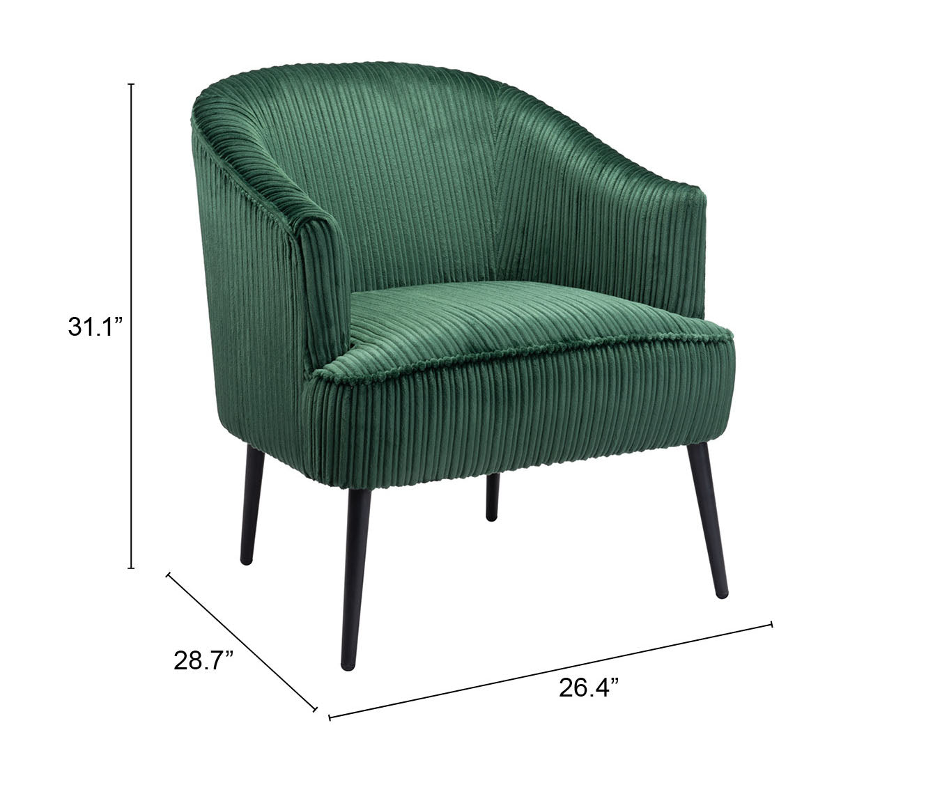 Ranier Accent Chair Green