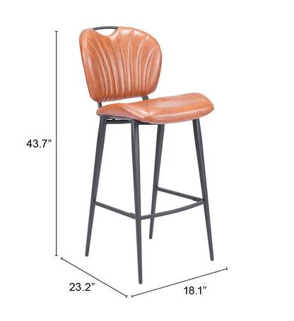 Terrence Barstool Vintage Brown