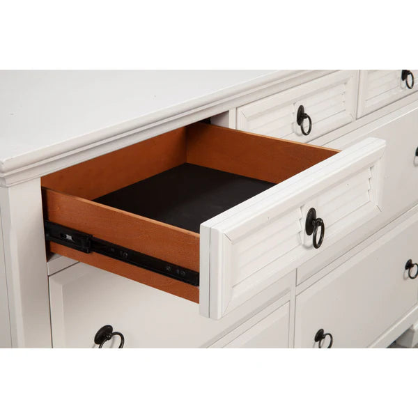 Winchester White 7 Drawer Dresser - Classic Elegance with Ample Storage