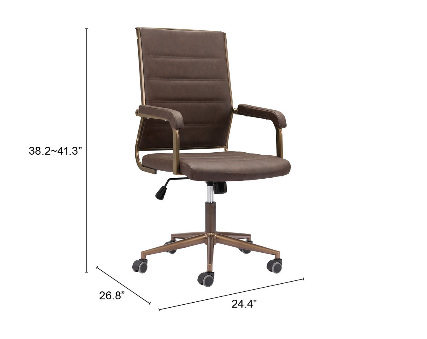 Auction Office Chair Espresso