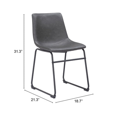 Smart Dining Chair (Set of 2) Charcoal