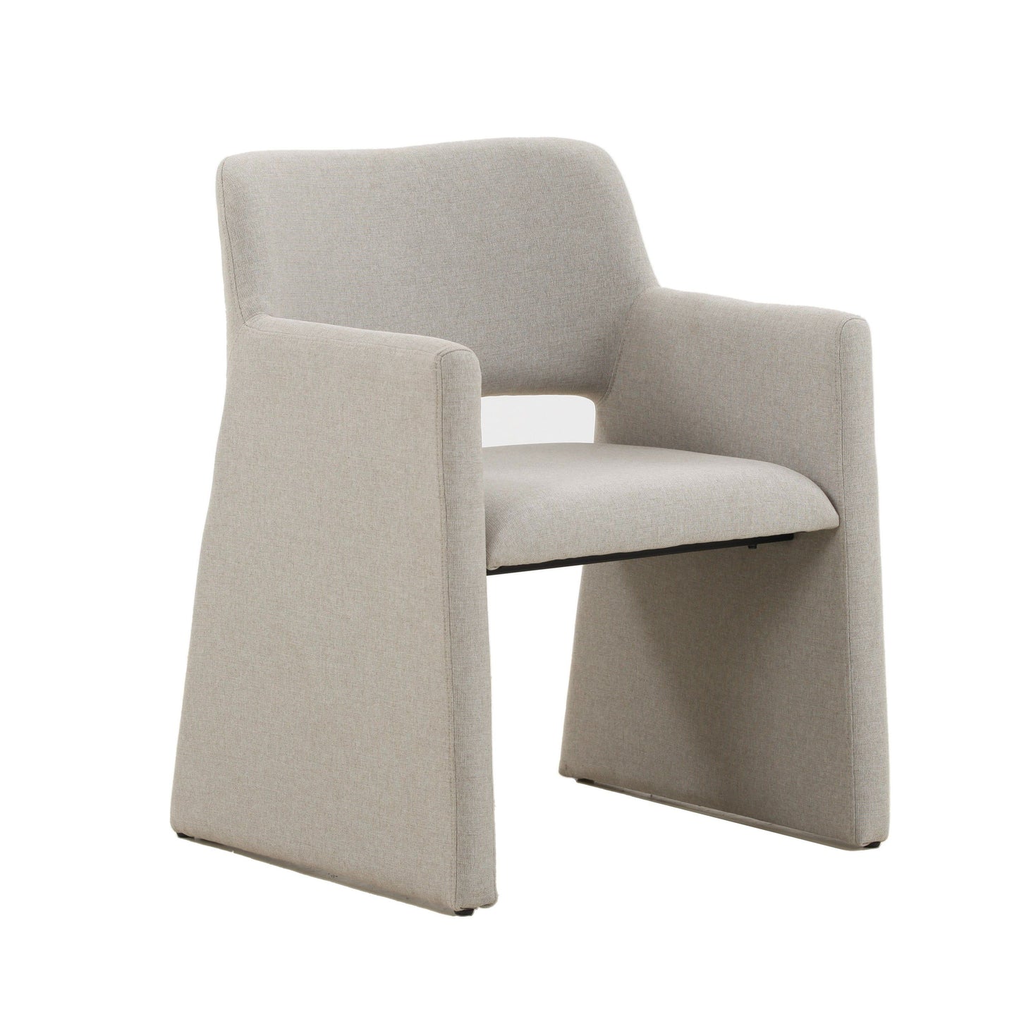 Modrest Lasara - Modern Beige Fabric Dining Chair