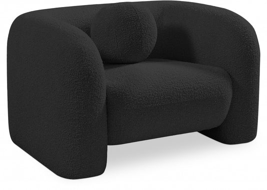Emory Boucle Fabric Chair – Soft Upholstered Accent Chair for Living Room or Bedroom
