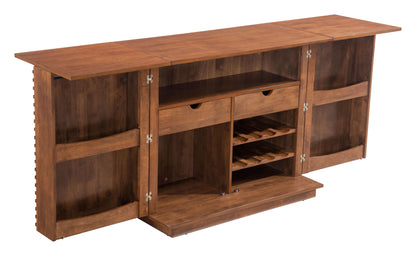 Linea Bar Cabinet Walnut