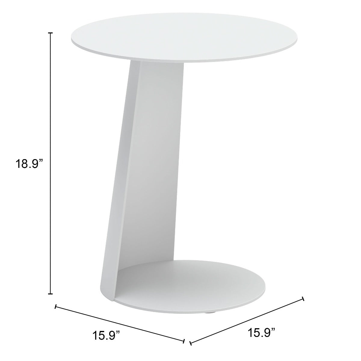 Sunny Isles Side Table White