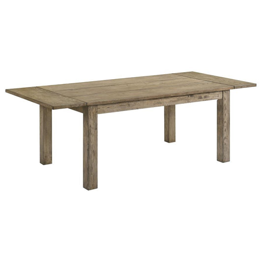 Cardova 87-Inch Solid Wood Extension Dining Table in Vineyard Oak - Spacious Family Table