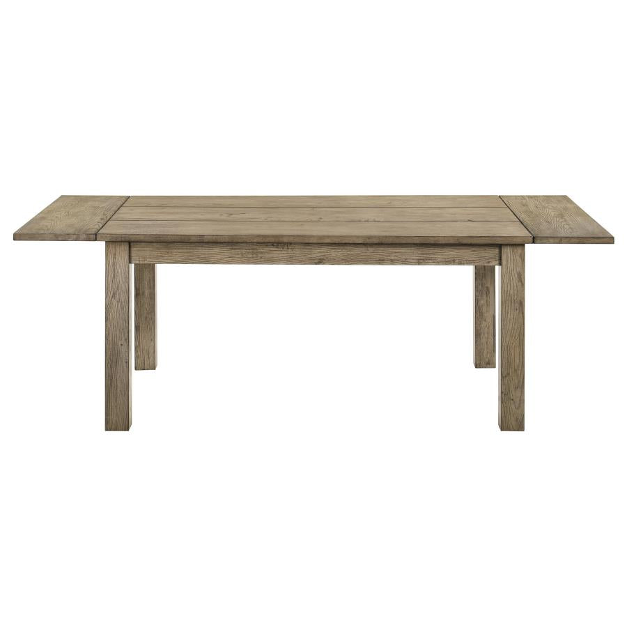Cardova 87-Inch Solid Wood Extension Dining Table in Vineyard Oak - Spacious Family Table
