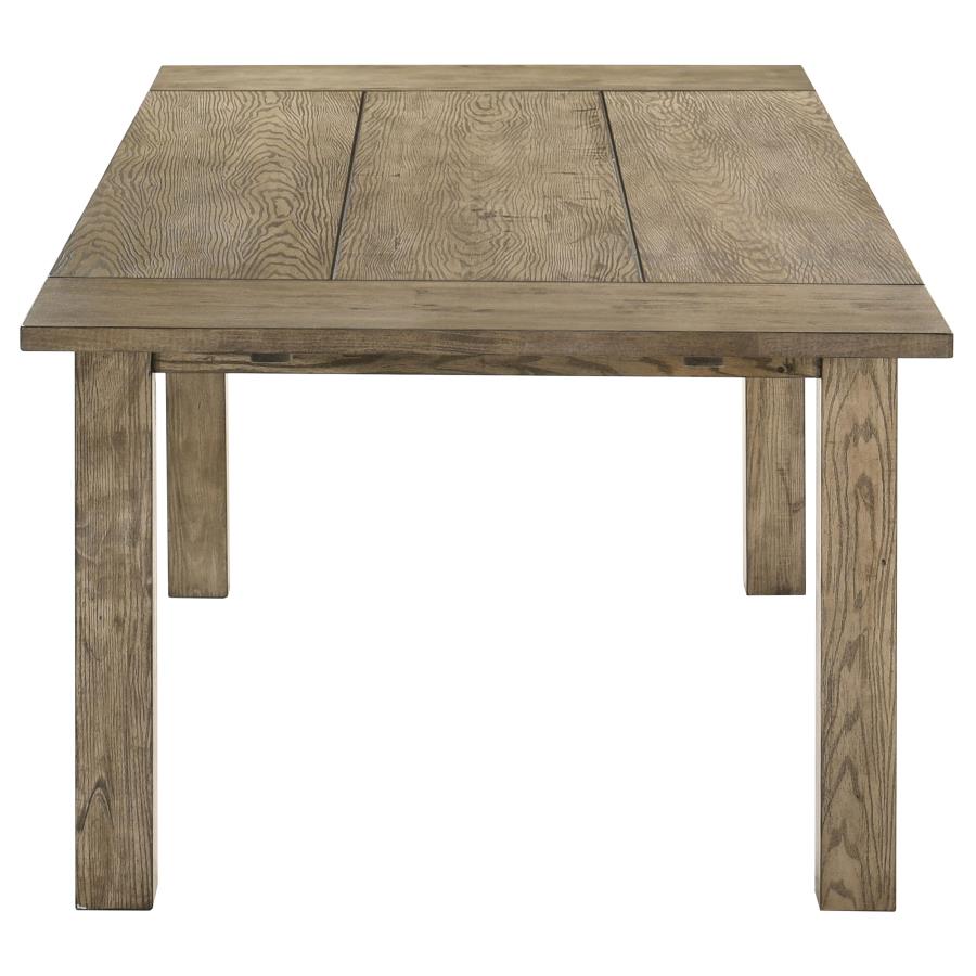 Cardova 87-Inch Solid Wood Extension Dining Table in Vineyard Oak - Spacious Family Table