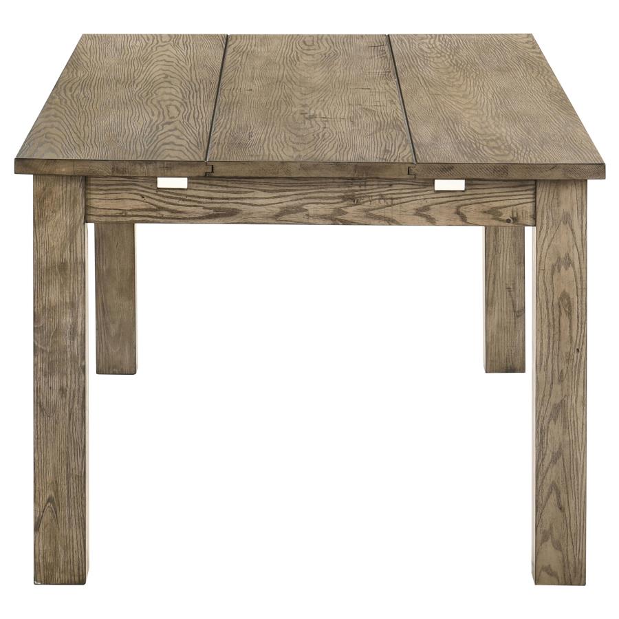 Cardova 87-Inch Solid Wood Extension Dining Table in Vineyard Oak - Spacious Family Table