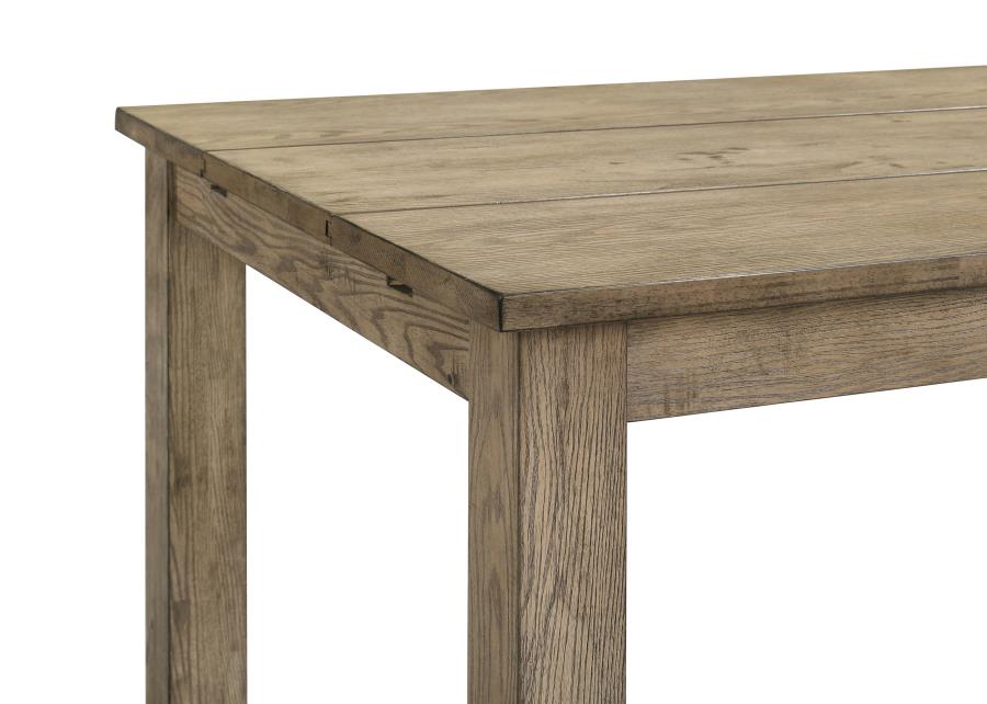 Cardova 87-Inch Solid Wood Extension Dining Table in Vineyard Oak - Spacious Family Table