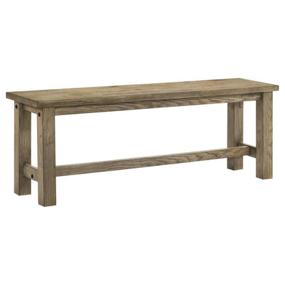 Cardova 51-Inch Solid Wood Dining Bench in Vineyard Oak - Stylish & Durable Seating