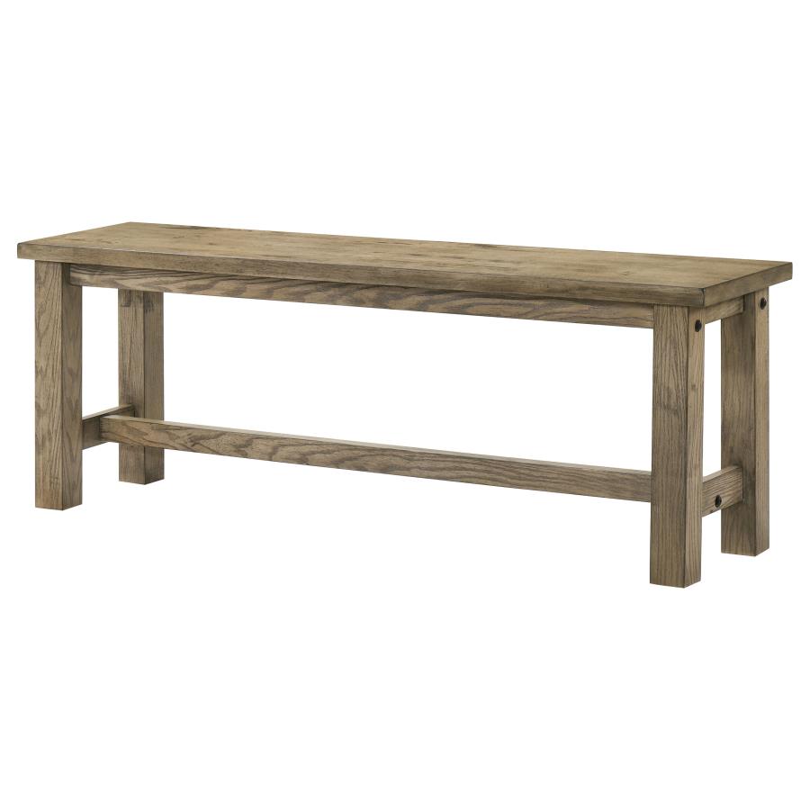 Cardova 51-Inch Solid Wood Dining Bench in Vineyard Oak - Stylish & Durable Seating