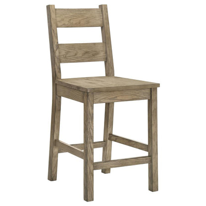 Cardova 5-Piece Counter Height Dining Set in Vineyard Oak - Stylish Space-Saving Dining Furniture