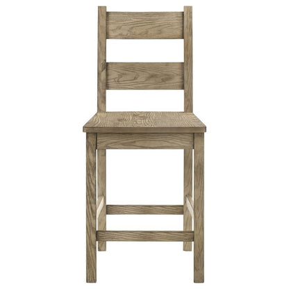 Cardova 5-Piece Counter Height Dining Set in Vineyard Oak - Stylish Space-Saving Dining Furniture