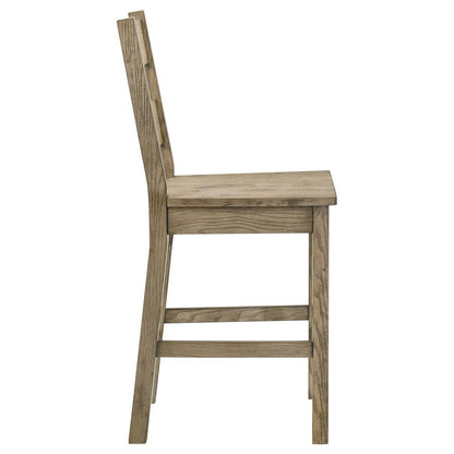 Cardova 5-Piece Counter Height Dining Set in Vineyard Oak - Stylish Space-Saving Dining Furniture