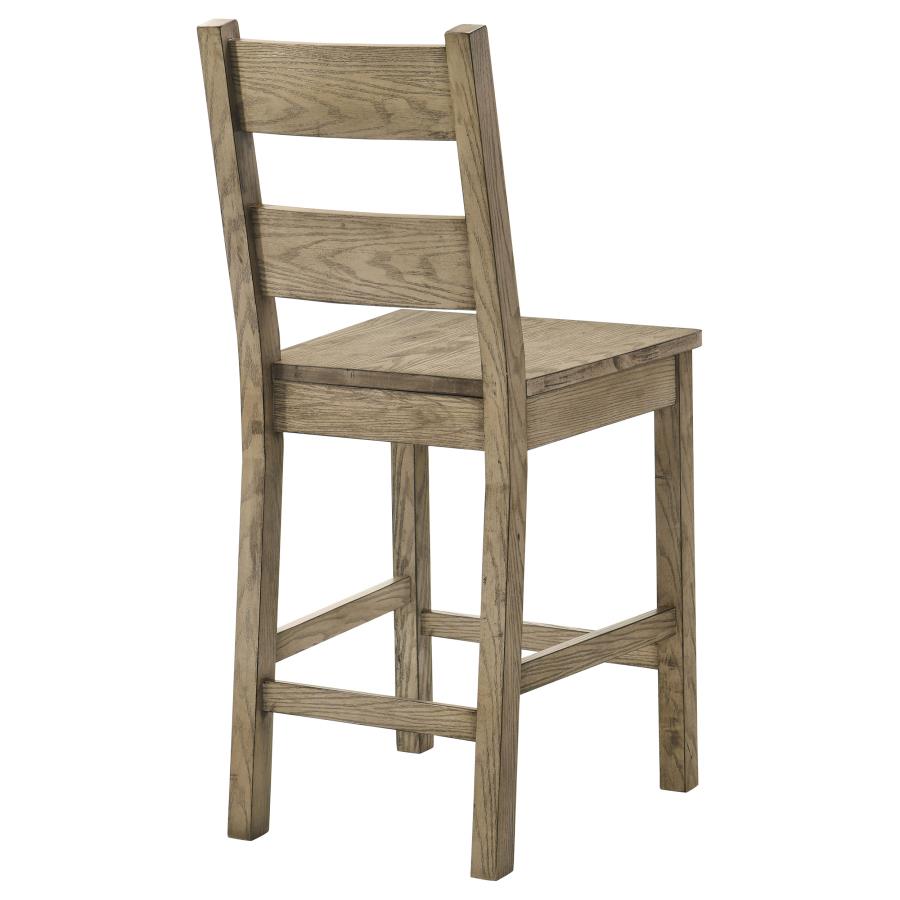 Cardova Vineyard Oak Counter Height Dining Chairs (Set of 2) - Stylish & Comfortable Seating
