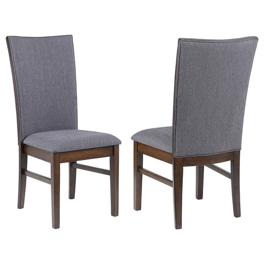 Sherwood Upholstered Dining Side Chairs in Grey (Set of 2) – Elegant Modern Seating