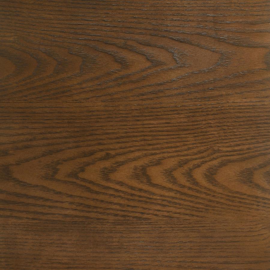 Franklin 5 Piece Dark Brown 54 Inch Round Pedestal Dining Table Set