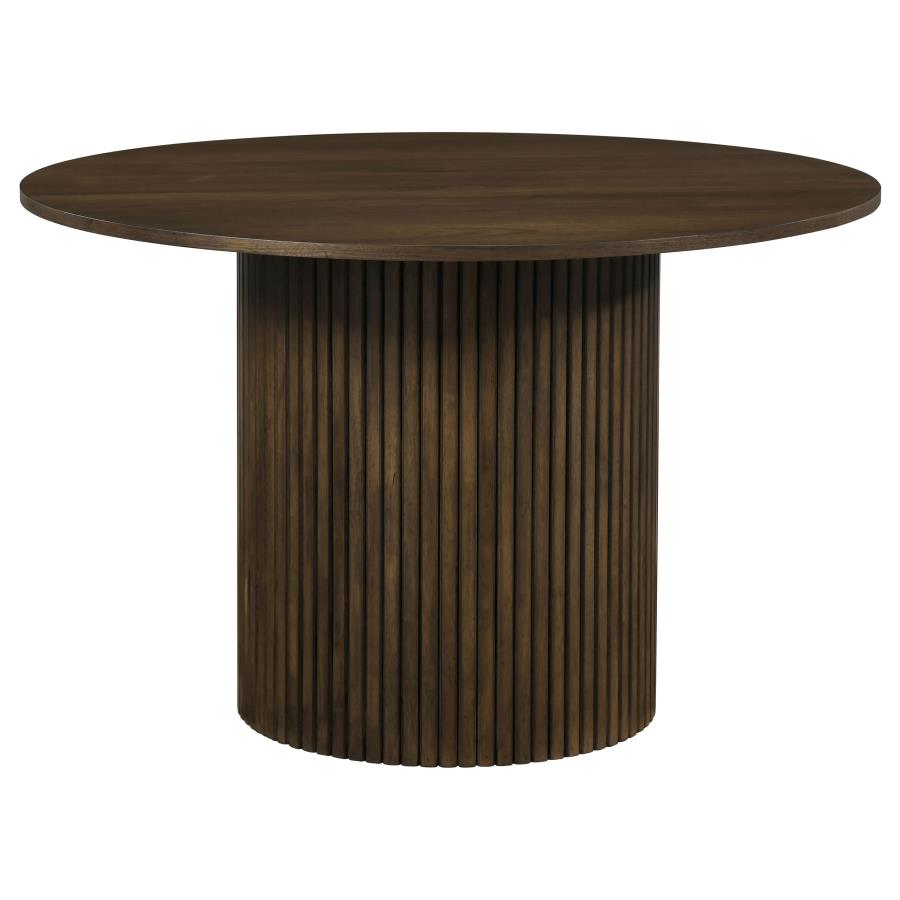Hamlyn Walnut 47‑Inch Round Dining Table