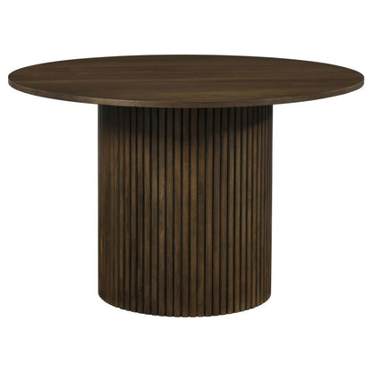 Hamlyn Walnut 47‑Inch Round Dining Table