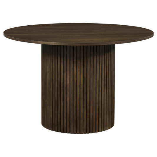 Hamlyn Walnut 47‑Inch Round Dining Table