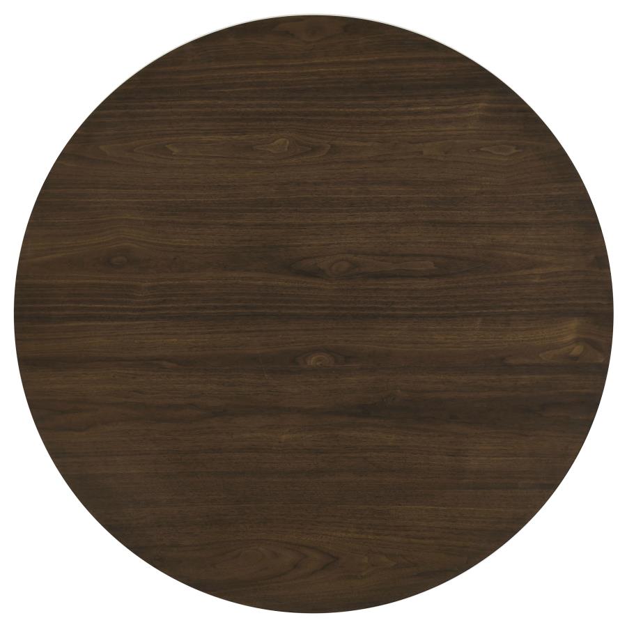 Hamlyn Walnut 47‑Inch Round Dining Table