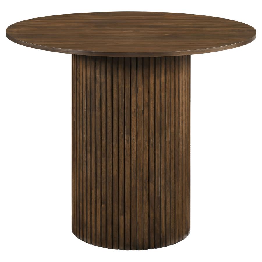 Hamlyn Walnut 43‑Inch Round Counter Height Dining Table