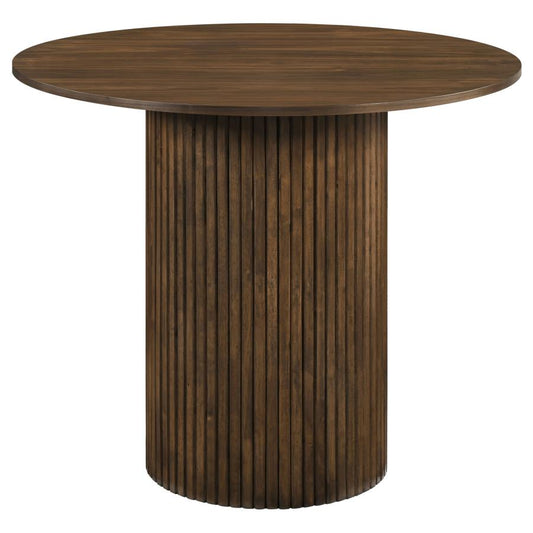 Hamlyn Walnut 43‑Inch Round Counter Height Dining Table