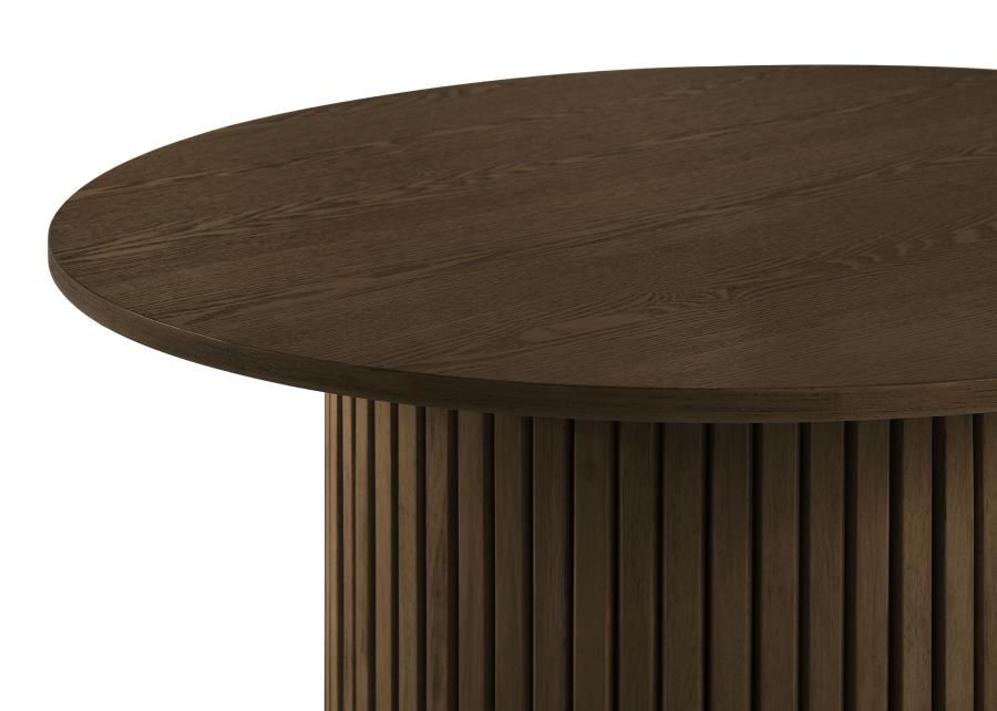 Hamlyn Walnut 43‑Inch Round Counter Height Dining Table